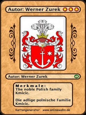 cover image of The noble Polish family Kmicic. Die adlige polnische Familie Kmicic.